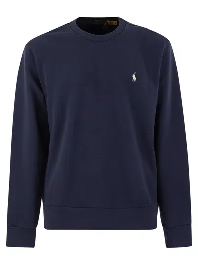 Polo Ralph Lauren Classic Fit Cotton Sweatshirt In Blue