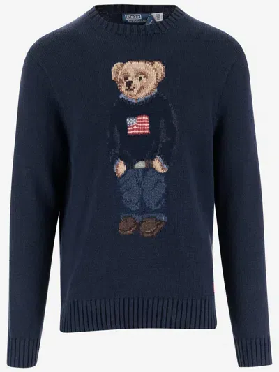 Polo Ralph Lauren Cotton Blend Polo Bear Sweater