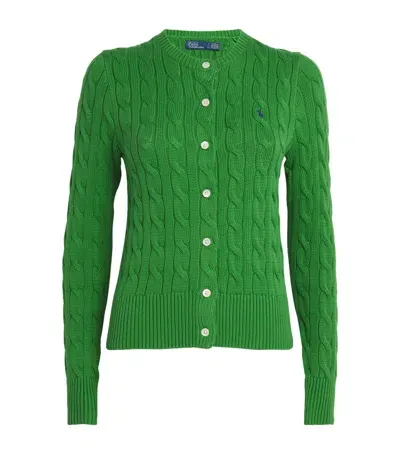 Polo Ralph Lauren Cotton Cable-knit Cardigan In Green