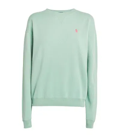 Polo Ralph Lauren Polo Pony Cotton Sweatshirt In Green