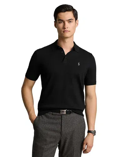 Polo Ralph Lauren Cotton Regular Fit Polo Sweater In Black