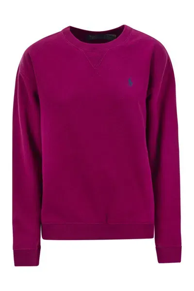 Polo Ralph Lauren Crewneck Sweatshirt In Purple