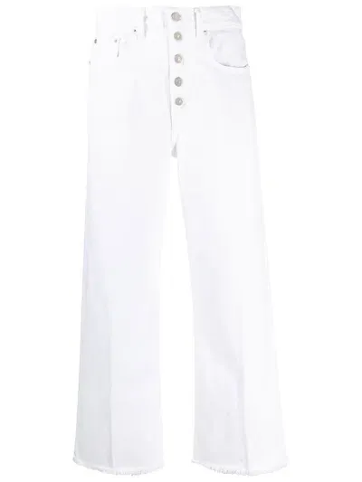 Polo Ralph Lauren Cropped Wide-leg Jeans In Denim