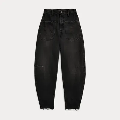 Polo Ralph Lauren Curved Tapered Jean In Black