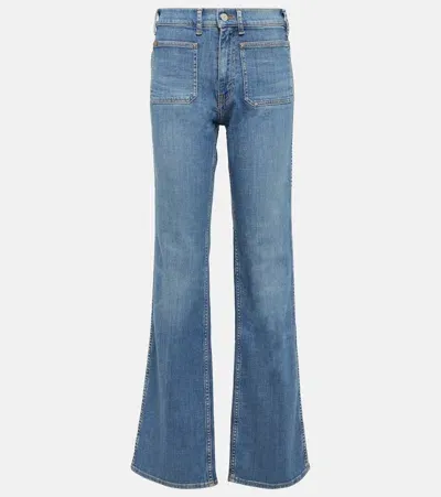 Polo Ralph Lauren Stonewash Straight-leg Jeans In Blue