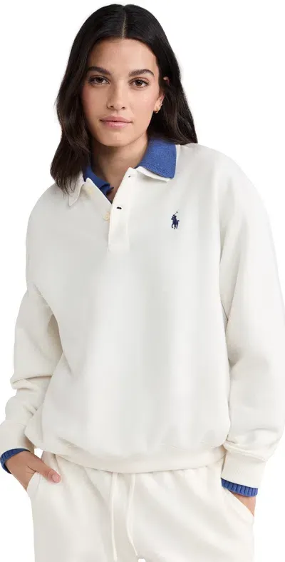 Polo Ralph Lauren Fleece Polo Long Sleeve Sweatshirt Nevis