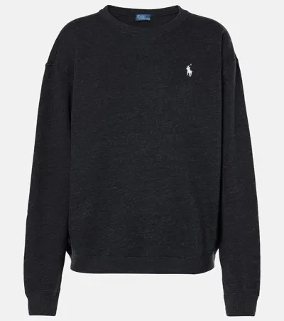 Polo Ralph Lauren Fleece Sweatshirt In Grey