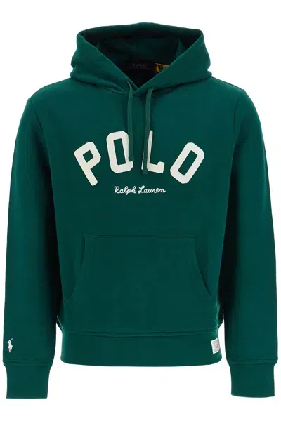 Polo Ralph Lauren Hooded Sweatshirt With In Green