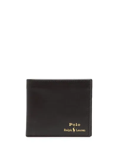 Polo Ralph Lauren Leather Wallet In Black