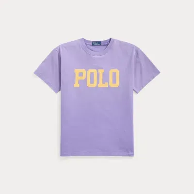 Polo Ralph Lauren Logo Cotton Jersey T-shirt In Purple