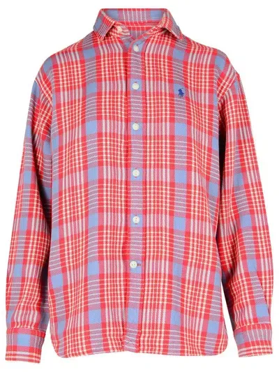 Polo Ralph Lauren Logo Embroidered Checked Shirt In Multi