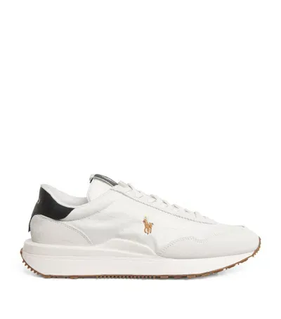 Polo Ralph Lauren Logo Low-top Sneakers In Deckwash White,multi