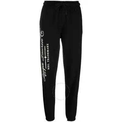 Polo Ralph Lauren Logo-print Tapered Track Pants In Black