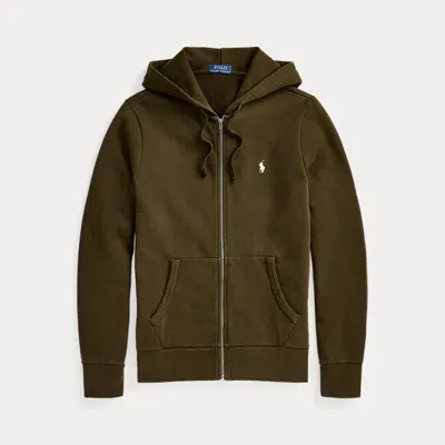 Polo Ralph Lauren Loopback Fleece Full-zip Hoodie In Green