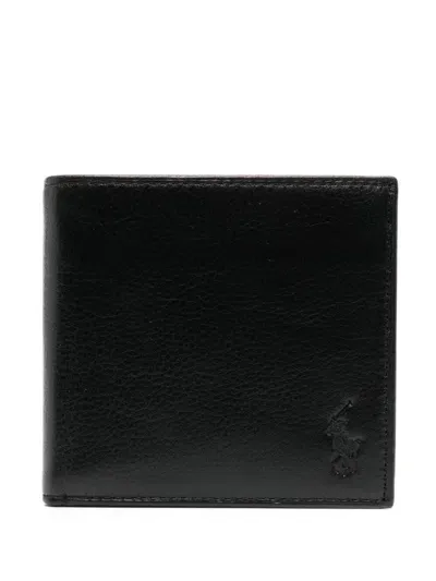 Polo Ralph Lauren Medium Bill Coin Wallet Accessories In Black