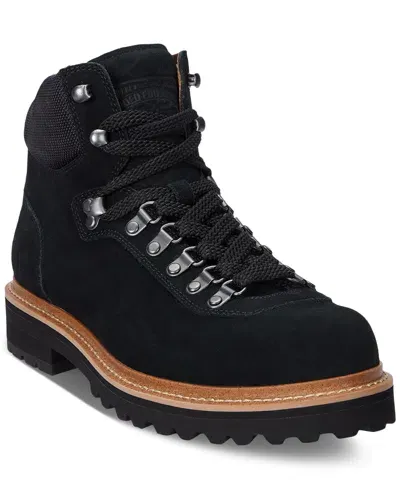 Polo Ralph Lauren Men's Alpine Suede Trail Boot In Black