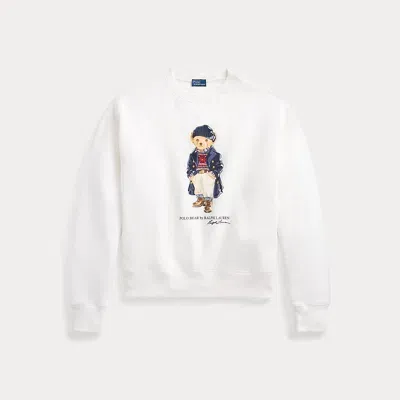 Polo Ralph Lauren Polo Bear Fleece Crewneck In White