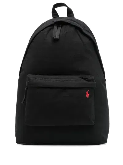 Polo Ralph Lauren Polo Pony Backpack In Black