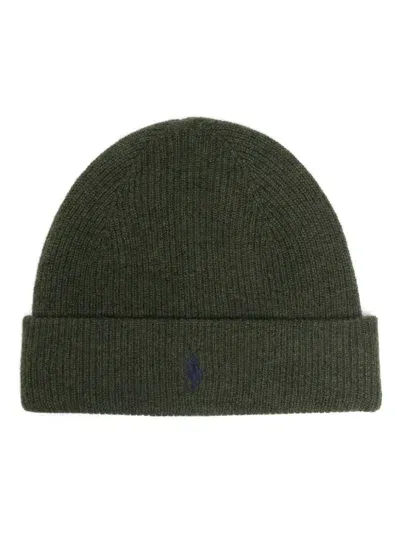 Polo Ralph Lauren Polo Pony Beanie In Green