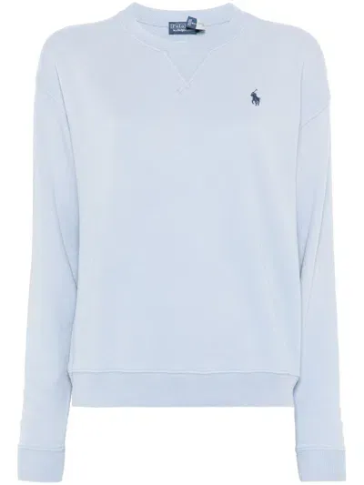 Polo Ralph Lauren Polo Pony-embroidered Sweatshirt In Blau