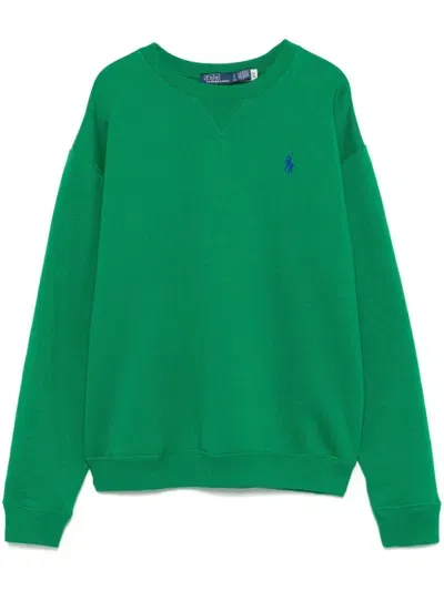 Polo Ralph Lauren Polo Pony-embroidered Sweatshirt In Green