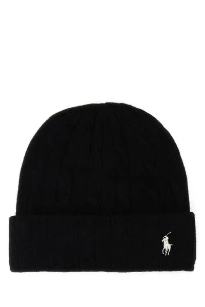 Polo Ralph Lauren Pony Embroidered Cable In Black