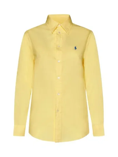 Polo Ralph Lauren Pony Embroidered Long In Yellow