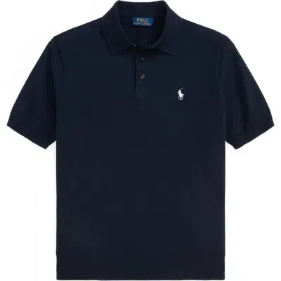 Polo Ralph Lauren Regular Fit Cotton Polo Sweater In Blue