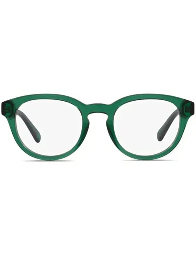 Polo Ralph Lauren Round-frame Glasses In Green