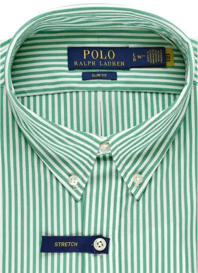 Polo Ralph Lauren Slim Fit Sport Shirt Clothing In Green