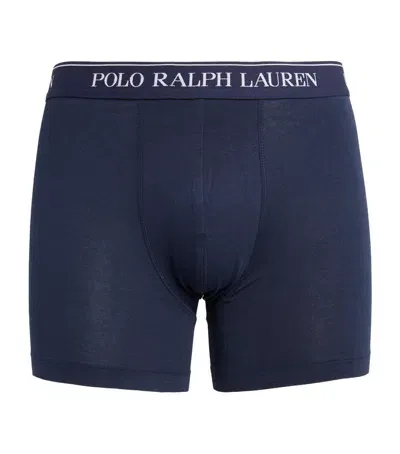 Polo Ralph Lauren Stretch-cotton Boxer Briefs In Navy