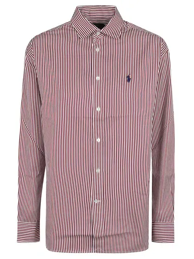 Polo Ralph Lauren Relaxed-fit Striped Cotton Shirt In Pink