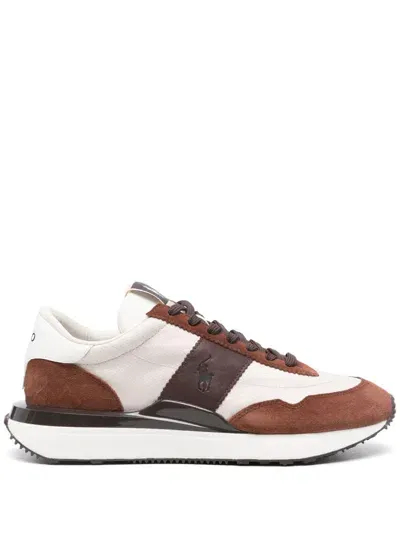 Polo Ralph Lauren Train 89 Sneakers In Neutrals