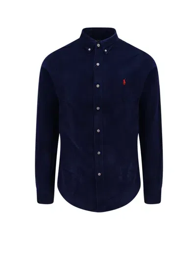 Polo Ralph Lauren Velver Shirt In Blue