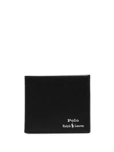 Polo Ralph Lauren Wallet Smooth Leather In Black