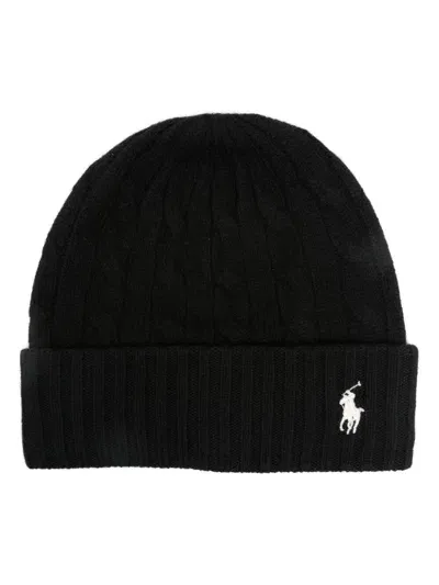 Polo Ralph Lauren Classic Cable Beanie In Black