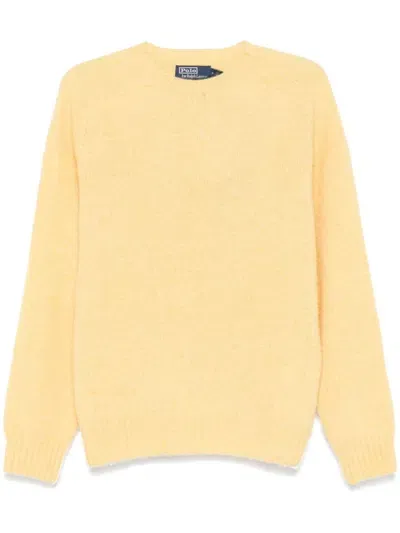 Polo Ralph Lauren Wool Sweater In Yellow