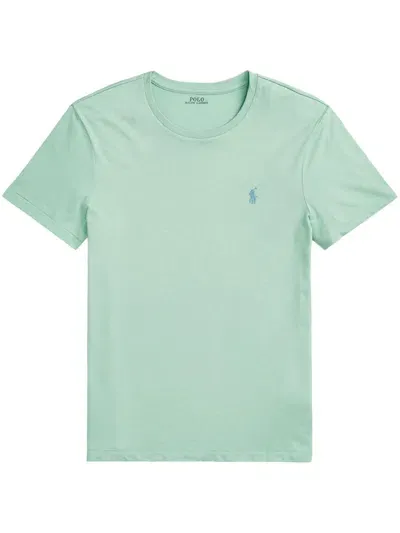 Polo Ralph Lauren Polo Pony-embroidered Cotton T-shirt In Green