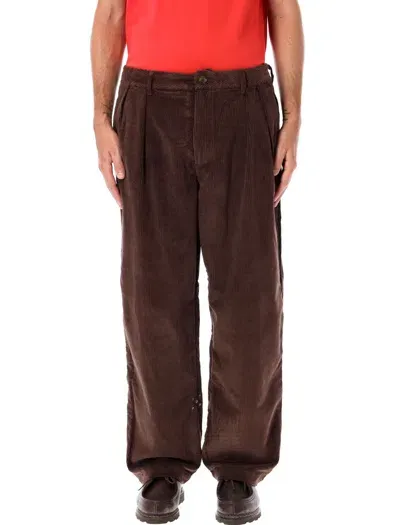 Pop Trading Company Pop Trading Company Pleated Pant In Brown