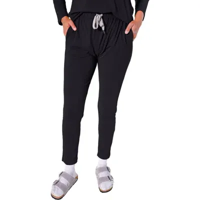 Poplinen Plus Toni Pj Pant In Black