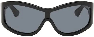 Port Tanger Ssense Exclusive Black Ice Studios Edition Nunny Sunglasses In Black/black