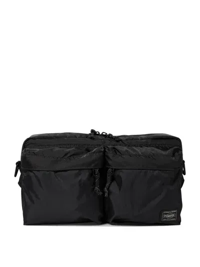 Porter Yoshida Force 2 Way Crossbody Bags In Black