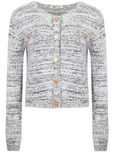 Ports 1961 Alps Visual Landscapes Cardigan In White