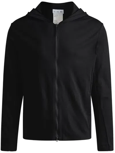 Post Archive Faction Zipped Hoodie In Black