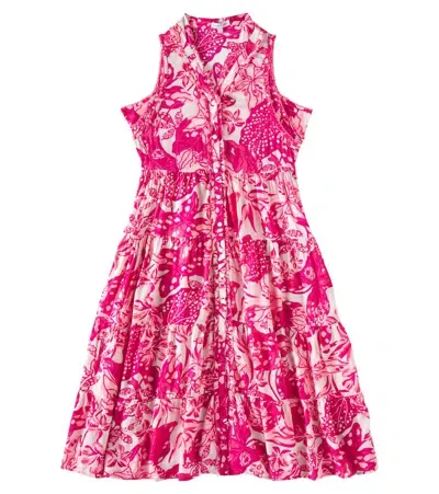 Poupette St Barth Kids' Nana Floral Dress In Pink