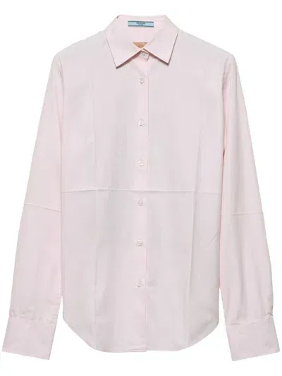 Prada - Camicia Oxford Rosa Pastello In Pink