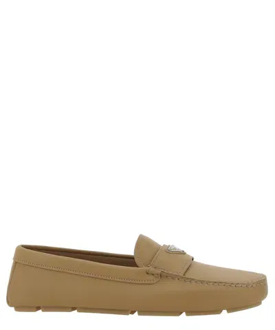 Prada Drive Loafers In Neutral