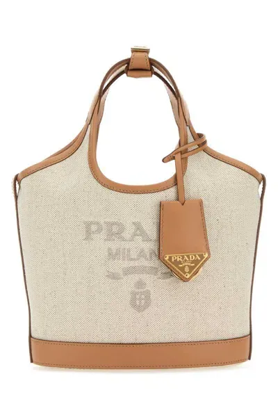 Prada Handbags. In Beige O Tan