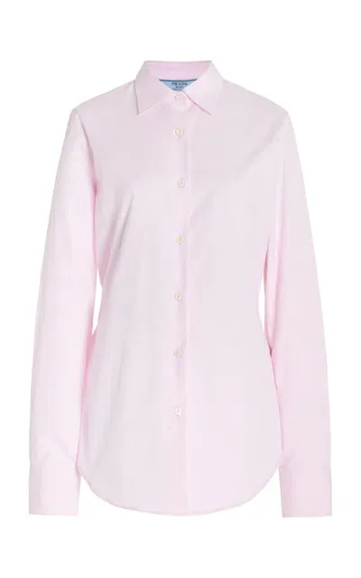 Prada Oxford Shirt In Pink