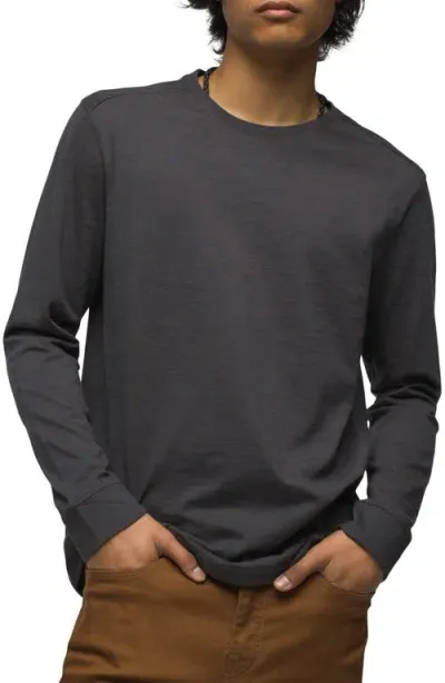 Prana Ronnie Ii Long Sleeve T-shirt In Dark Sky Heather